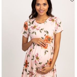 Pink Blush Maternity Dress